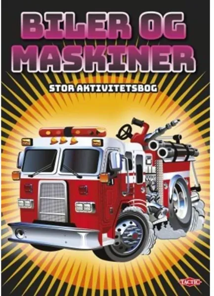 Tactic Bilar och maskiner stor aktivitetsbok (96s)