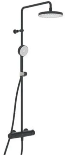 Oras Nova Rain Duschsystem, matt svart