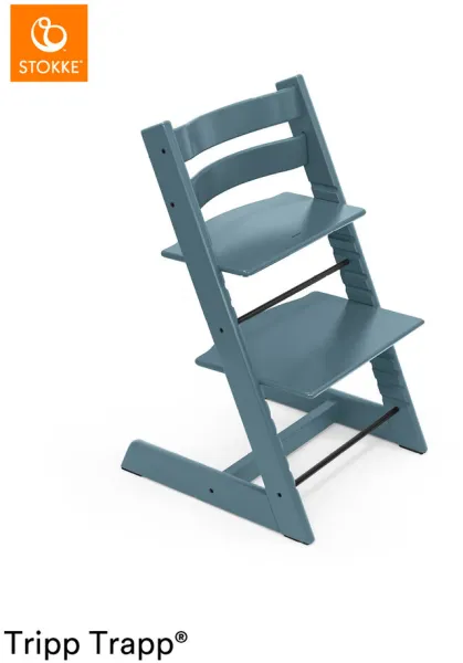 Matstol bok - fjordblå