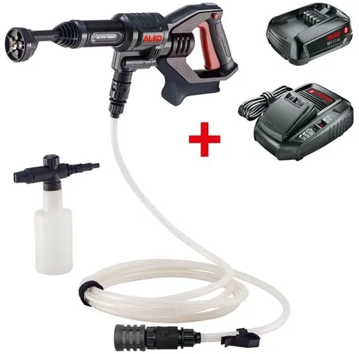 AL-KO Högtryckstvätt Batteridriven tvätt PW 1850 18 V inkl. batteri och laddare