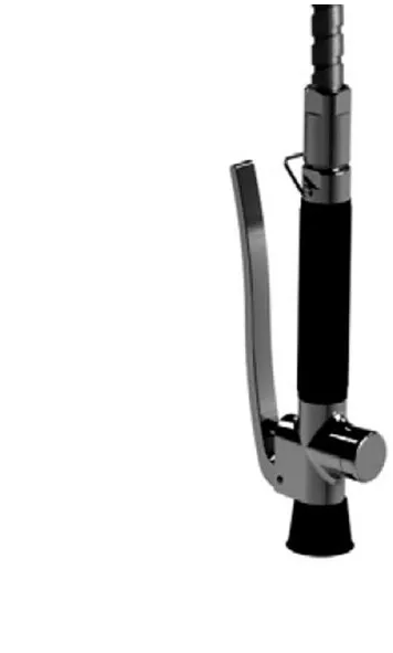 Kriss handdusch för Euroclean-storkök enkel 1/2rg