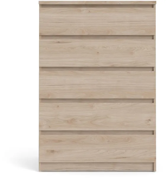 TVILUM Naia Byrå 5 lådor - ParcelJackson Hickory