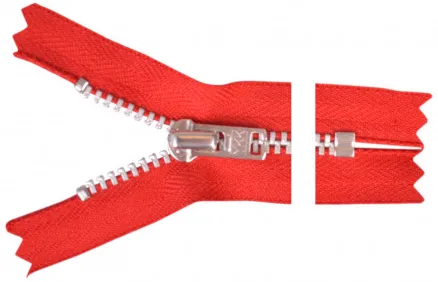 YKK Dragkedja Aluminium 12cm 4mm Röd