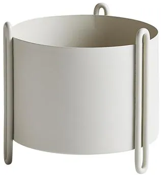 Woud Pidestall Kruka Liten Grå