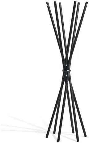 Møbel Copenhagen Coat Klädställning Svartlackerad Ask/Satin Svart